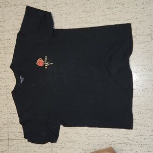 Empyre Black Rose Graphic Oversized Spellout T Shirt
